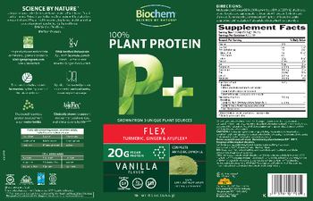 Biochem P+ 100% Plant Protein Flex Vanilla Flavor - protein supplement