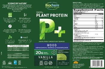 Biochem P+ 100% Plant Protein Mood Vanilla Flavor - protein supplement