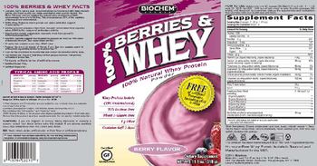 BioChem Sports 100% Berries & Whey Berry Flavor - supplement