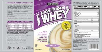 BioChem Sports 100% Raw Foods & Whey Powder Vanilla - supplement