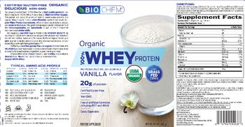 BioChem Sports 100% Whey Protein Vanilla Flavor - protein supplement
