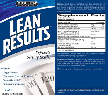 BioChem Sports Lean Results - supplement