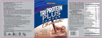 BioChem Sports Tri Protein Plus Powder Chocolate - supplement