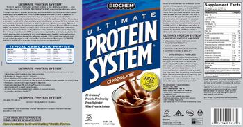BioChem Sports Ultimate Protein System Chocolate - supplement