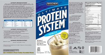 BioChem Sports Ultimate Protein System Vanilla - supplement