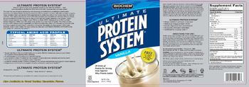 BioChem Sports Ultimate Protein System Vanilla - supplement