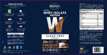 Biochem W 100% Sugar-Free Whey Isolate Protein Chocolate Flavor - whey protein isolate protein supplement
