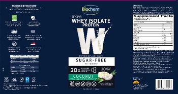 Biochem W 100% Sugar-Free Whey Isolate Protein Coconut - whey protein isolate protein supplement