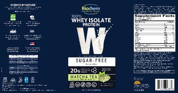 Biochem W 100% Sugar-Free Whey Isolate Protein Matcha Tea - whey protein isolate protein supplement