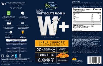 Biochem W+ 100% Whey Isolate Protein Infla-Support - whey protein isolate protein supplement