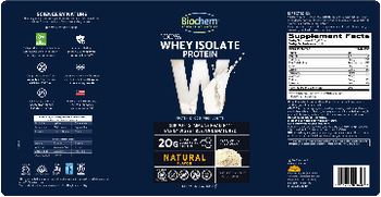 Biochem W 100% Whey Isolate Protein Natural Flavor - whey protein isolate protein supplement