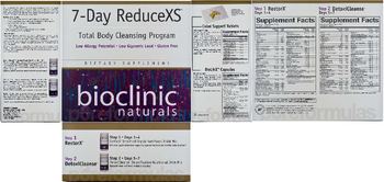 Bioclinic Naturals 7-Day ReduceXS Total Body Cleansing Program RestorX - supplement
