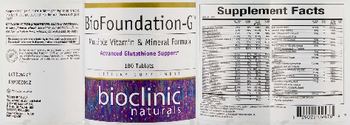 Bioclinic Naturals BioFoundation-G - supplement