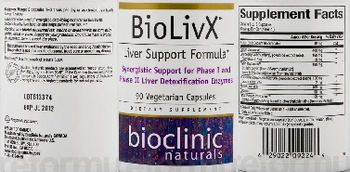 Bioclinic Naturals BioLivX - supplement