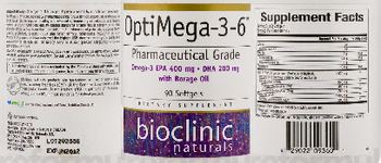 Bioclinic Naturals OptiMega-3-6 - supplement