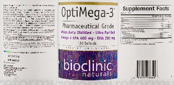 Bioclinic Naturals OptiMega-3 - supplement