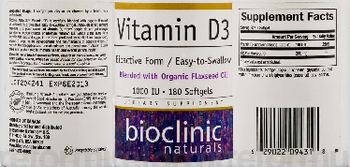 Bioclinic Naturals Vitamin D3 - supplement