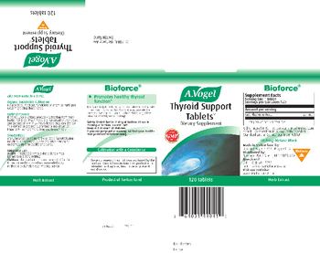 Bioforce A.Vogel Thyroid Support Tablets - supplement