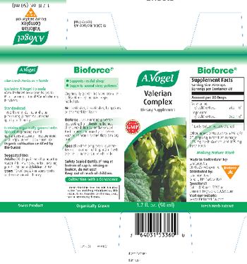 Bioforce A.Vogel Valerian Complex - supplement