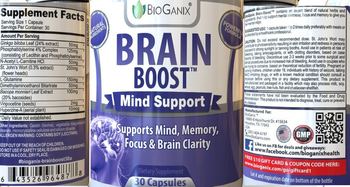 BioGanix Brain Boost Mind Support - supplement