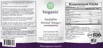BioGanix CardiaPro Provinal Omega 7 with Astaxanthin - supplement