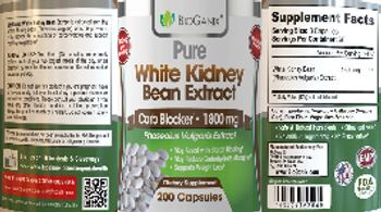 BioGanix Pure White Kidney Bean Extract 1800 mg - supplement