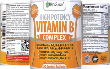 BioGanix Vitamin B Complex - supplement