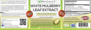 BioGanix White Mulberry Leaf Extract - supplement