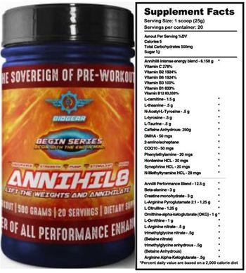Biogear Begin Series Annihil8 - supplement