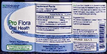 BioGenesis Nutraceuticals Pro Flora Oral Health Chewables - supplement