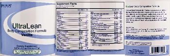 BioGenesis Nutraceuticals UltraLean Body Composition Formula Vanilla - supplement