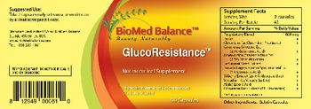 BioMed Balance GlucoResistance - nutraceutical supplement