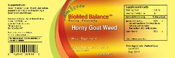 BioMed Balance Horny Goat Weed - herbal supplement