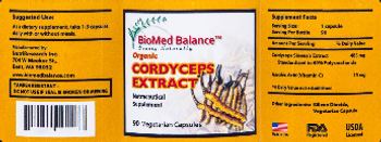 BioMed Balance Organic Cordyceps Extract - nutraceutical supplement
