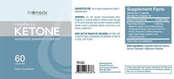 Biomedx Research Raspberry Ketone - supplement
