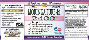 BioPro Wellness Moringa Pure 4:1 2400 - supplement