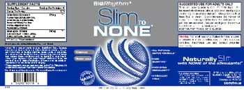 BioRhythm Slim To None - supplement