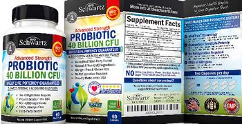 BioSchwartz Probiotic 40 Billion CFU - natural supplement