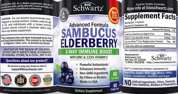 BioSchwartz Sambucus Elderberry - supplement