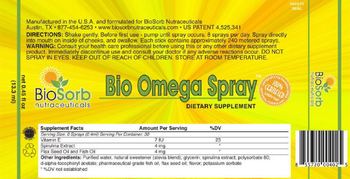 BioSorb Nutraceuticals Bio Omega Spray - supplement