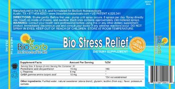BioSorb Nutraceuticals Bio Stress Releief - supplement