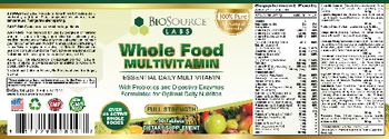 BioSource Labs Whole Food Multivitamin - supplement