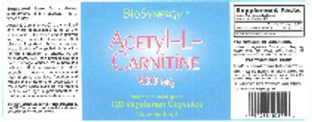BioSynergy Acetyl-L-Carnitine 500 mg - supplement