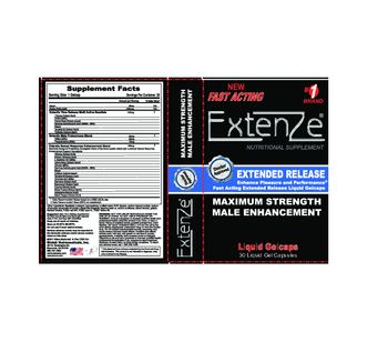 Biotab Nutraceuticals ExtenZe Maximum Strength Male Enhancement - nutritional supplement
