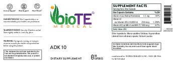 BioTE Medical ADK 10 - supplement