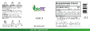 BioTE Medical ADK 5 - supplement