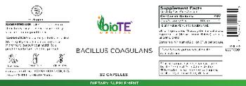 BioTE Medical Bacillus Coagulans - supplement