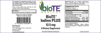 BioTE Medical BioTE Iodine Plus 12.5 mg - supplement