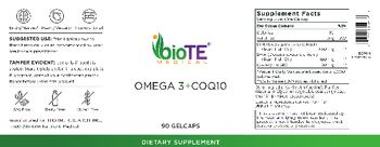 BioTE Medical Omega 3 + CoQ10 - supplement