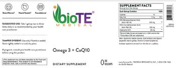 BioTE Medical Omega-3 + CoQ10 - supplement